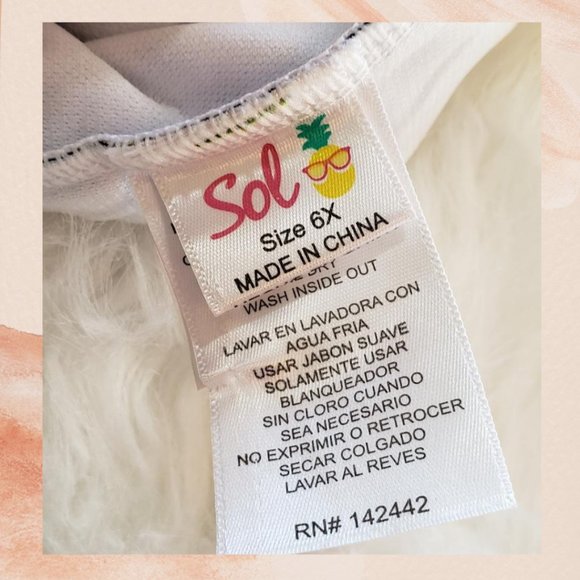 NWOT Girl's Banana Polka Dot One-Piece Swimsuit - Picture 4 of 4